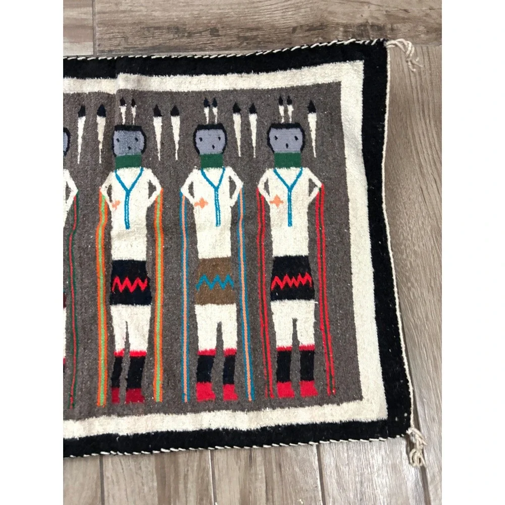 Authentic Navajo‎ Diné Yei Pictorial Weaving - 35
